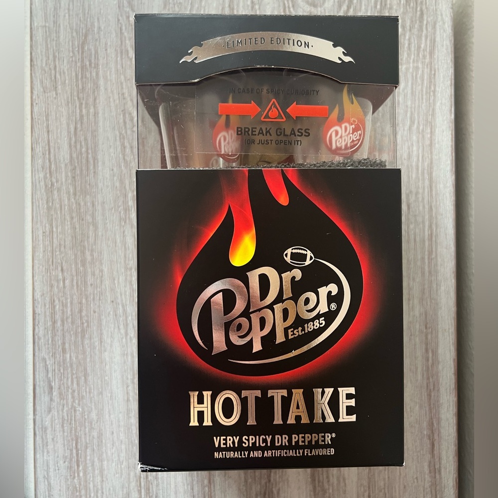 NEW Limited edition Dr Pepper hot take soda collector item RARE